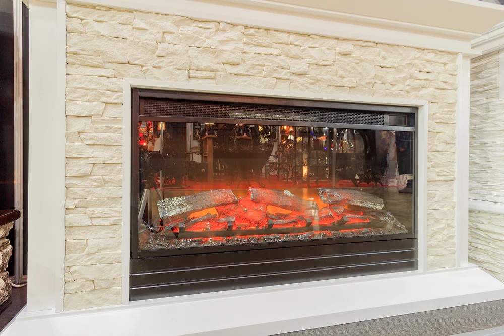 remove and clean the glass on a gas fireplace