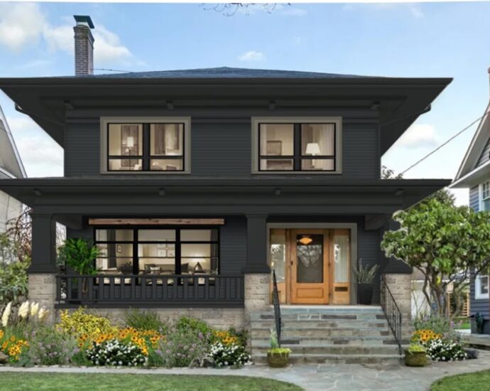How to Paint a Black Exterior House?
