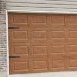 Paint Aluminum Garage Door to Look Like Wood