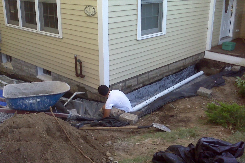 How do I keep my French drain from clogging?
