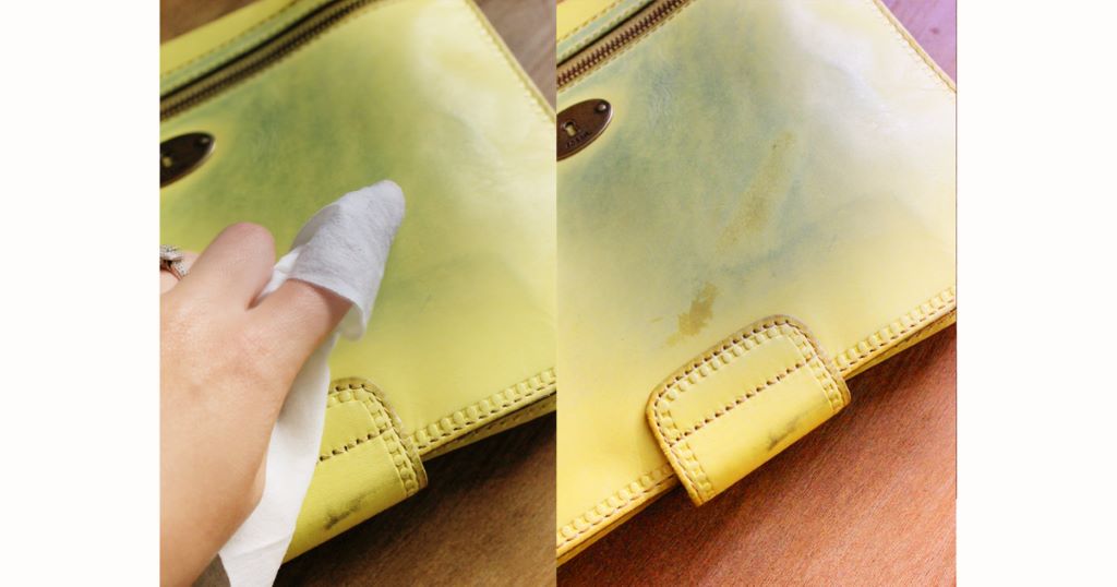 How do I remove stains from my Coach bag