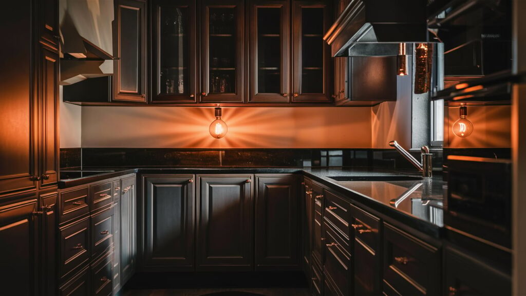 What Color Bulb for Kitchen with Dark Cabinets