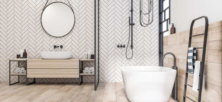 What floor tile is best for a small bathroom?