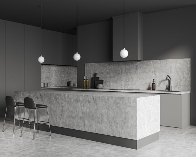 What counter looks like concrete?
