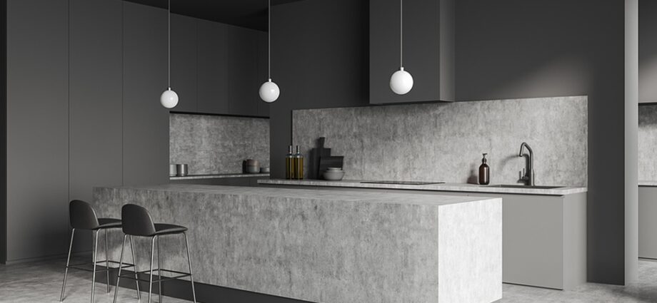 What counter looks like concrete?