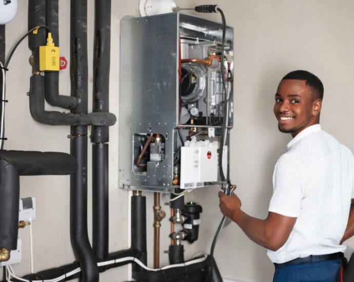 Professional boiler repair technician in Bristol fixing a home heating system, ensuring residents stay cozy and warm with trusted expert services