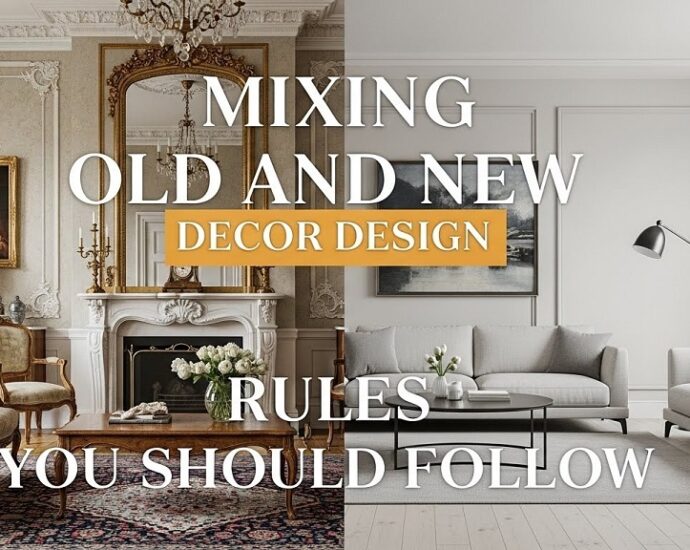 Mixing old and new decor in a modern living room