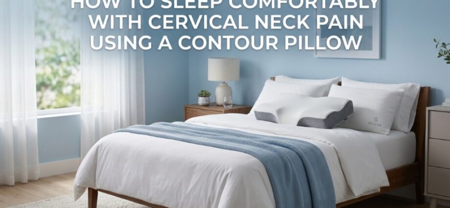 Orthopedic sleep pillow design supporting cervical neck pain relief for side sleeper