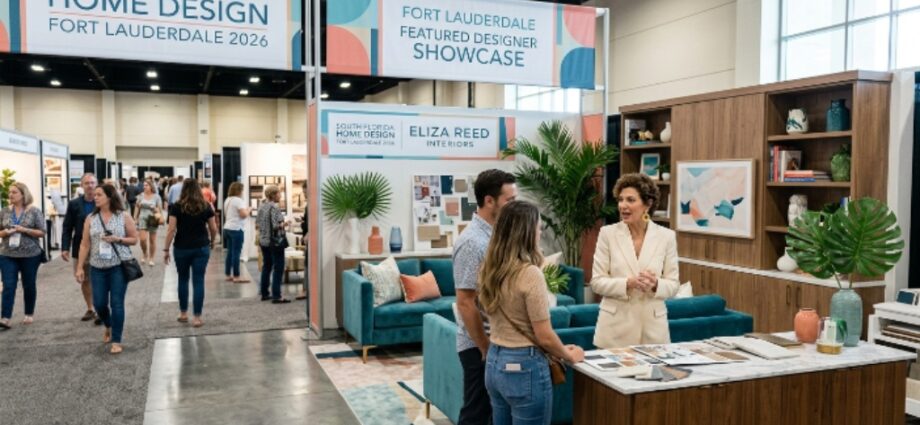 Interior designer showcase at South Florida Home Design Show Fort Lauderdale 2026