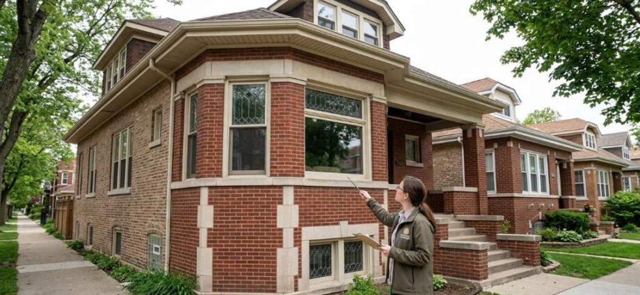 Historic Chicago bungalow exterior before careful renovation