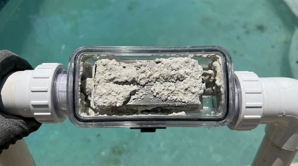 Routine maintenance for a saltwater swimming pool cell
