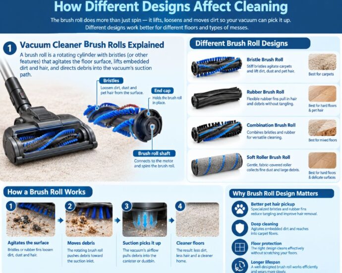 Vacuum cleaner brush rolls explained