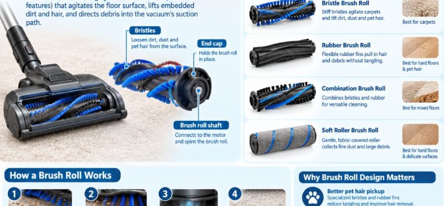 Vacuum cleaner brush rolls explained