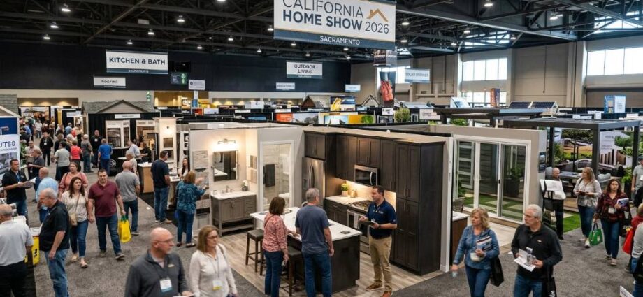 Visitors exploring home remodeling displays at the California Home Show 2026 in Sacramento