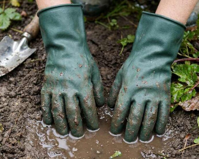 Insulated waterproof gloves for winter pruning