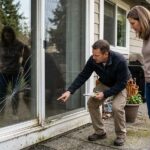 cracked patio door glass pane needing replacement