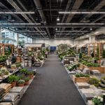 Vendor booths lining the show floor at the Northern California Home and Landscape Expo